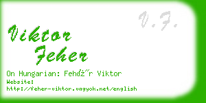 viktor feher business card